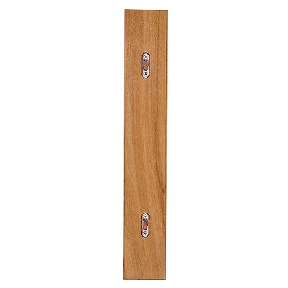 Steel Scoreboard Nailed on a Beech Board with Magnetic Score Keepers for Cornhole and Other Games (17" H x 2.75" W)