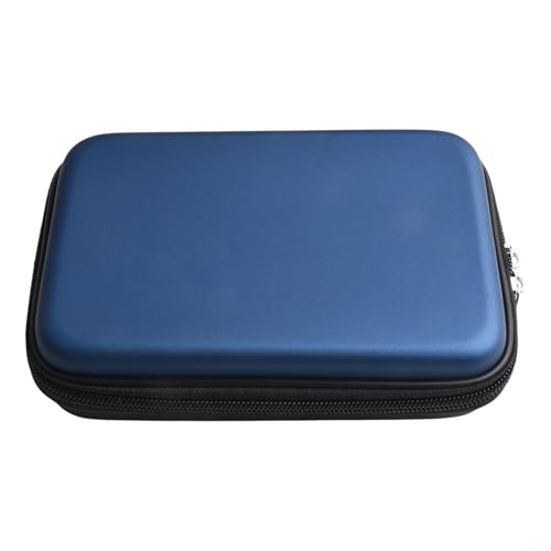 Hard Shell EVA Darts Case with Mesh Pockets, Portable Storage Box Organizer for Steel Tip Soft Tip Plastic Tip Darts, Shafts, Flights and Accessories, Blue