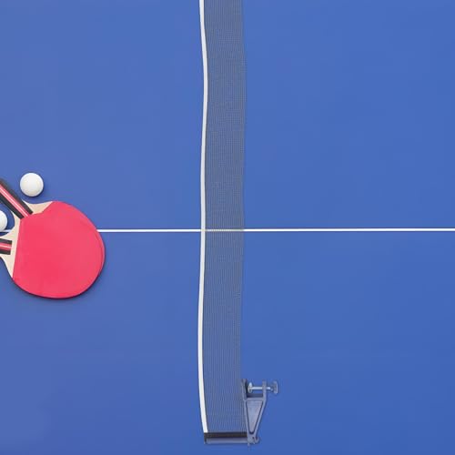 Luxshiny Retractable Table Tennis Net and Post Set Thickened Mesh with Clamps for Indoor Outdoor Use Portable Table Tennis Net Quick Assembly Stable Practice Enjoyment