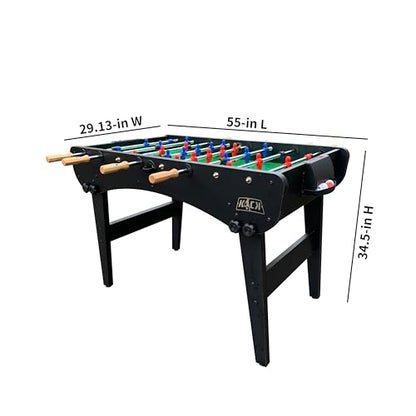 KICK Phoenix 55" Folding Foosball Table – Professional Full-Size Indoor Game Table - color: Black