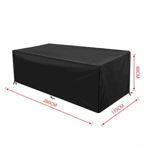 8FT Waterproof Pool Table Cover with Windproof Buckles and Adjustable Drawstrings for Full Protection Indoor and Outdoor