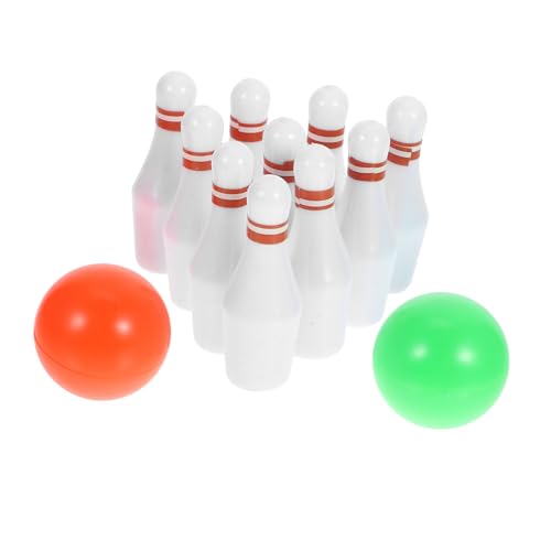Miniature Bowling Set with Pins and Balls Bowling Game for Dollhouse Decor Lightweight and Portable for Family Entertainment and Imaginative Play