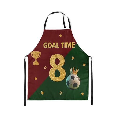 Manfei Baseball Kids Kitchen Apron - color: Red