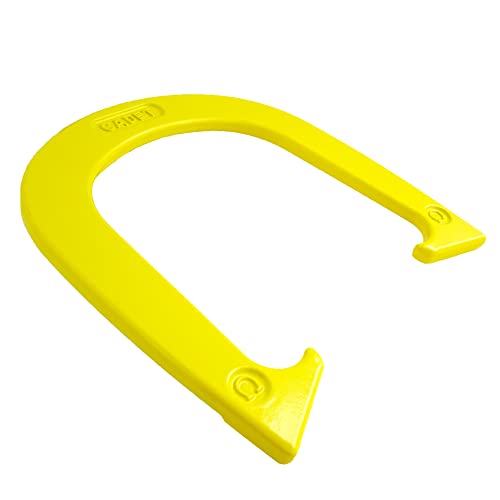 Light Weight Cadet Pitching Horseshoes - NHPA Sanctioned for Tournament Play - Drop Forged Steel - One Pair (2 Shoes) - color: Yellow