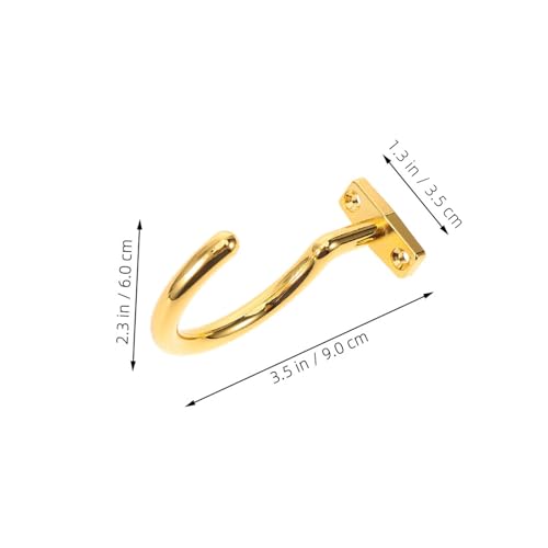 POPETPOP Wall Mounted Billiard Cue Holder Hooks 4pcs Metal Pool Stick Rack Clips for Pool Table Storage and Snooker Cue Organization in Gold and Black