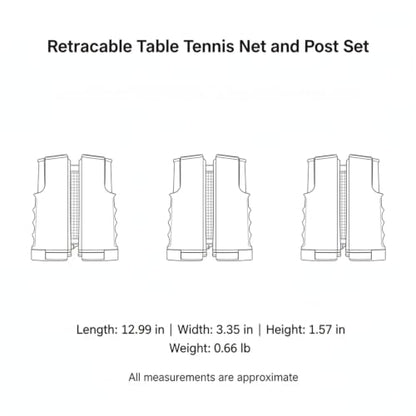 Retractable Table Tennis Net and Post Set, Clamp-On Ping Pong Net for Flat Surfaces, Portable ABS Plastic Game Accessory - color: Gold