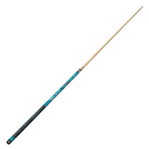 CUESOUL 19oz Pool Cue with Black case,13mm Tip,58inches Mythological Symbols Pattern 4 Styles - color: Blue Dragon