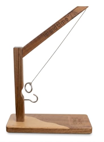 Ring Toss Game - Outdoor Yard Beach Games for Adults and Family, Hook and Ring Games with String and Hooks for Indoor/Outdoor Use, Fun Backyard Activity, Easy Setup, Durable, Age 6+