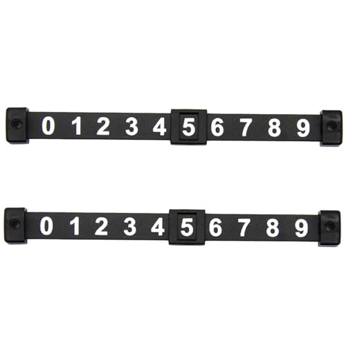 2 Pack Air Hockey Score Soccer Table Counter Interactive Game Soccer Table Score Indicator - color: Black, 10 Pieces