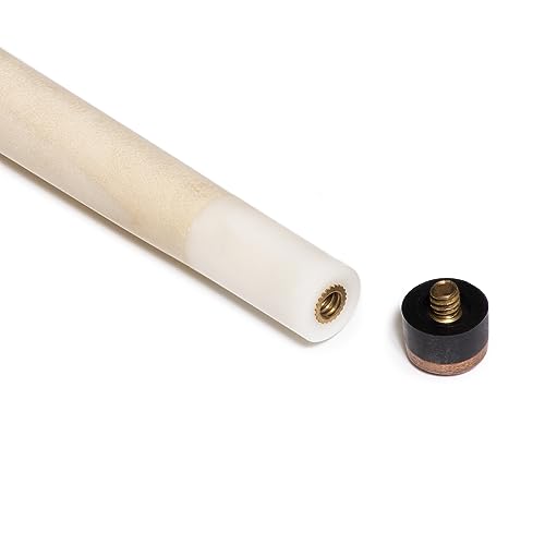 OKKO 1-Piece Pool Billiard House Bar Short Cue Sticks 36”, Screw-On Tip, Pack of 2