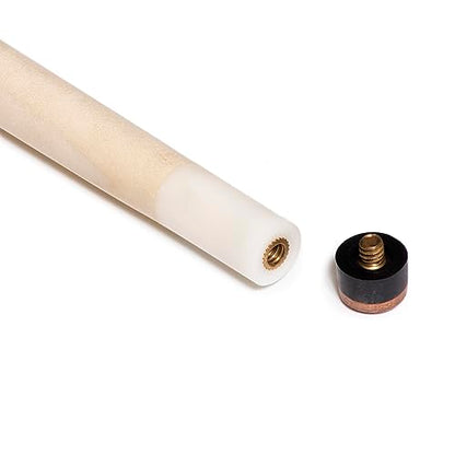 OKKO 1-Piece Pool Billiard House Bar Short Cue Sticks 36”, Screw-On Tip, Pack of 2