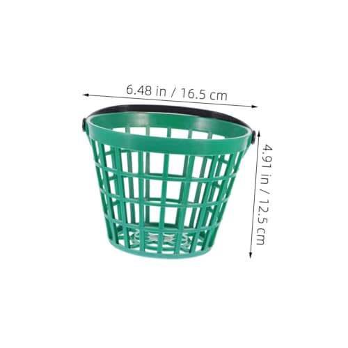 Luxshiny 2pcs Plastic Golf Basket Lightweight Storage Holder for Golf Multi-use Organizer for and Tennis Outdoor Accessory - size: 16.50X16.50X12.50CM
