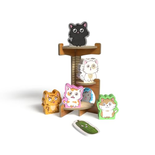 Envy Born Games Cats vs Cucumbers – Dice & Card Game | Hilarious Cat Themed Press Your Luck Game | Roll, Collect, and Outsmart Your Feline Foes | Family Friendly Fun for Teens & Adults