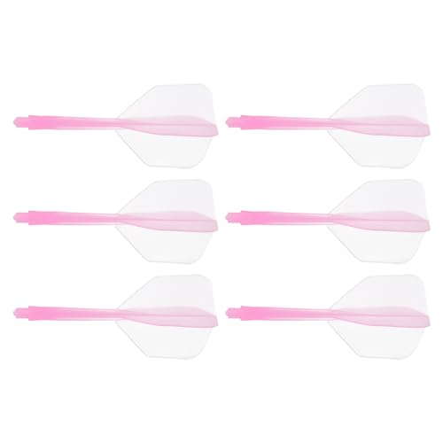 M METERXITY Integrated Dart Shaft and Flights- 2BA Screw in-one Dart Flight, Plastic Anti-Fall, Apply to Soft Tip Darts and Steel Tip Darts - color: Pink