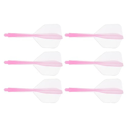 M METERXITY Integrated Dart Shaft and Flights- 2BA Screw in-one Dart Flight, Plastic Anti-Fall, Apply to Soft Tip Darts and Steel Tip Darts - color: Pink