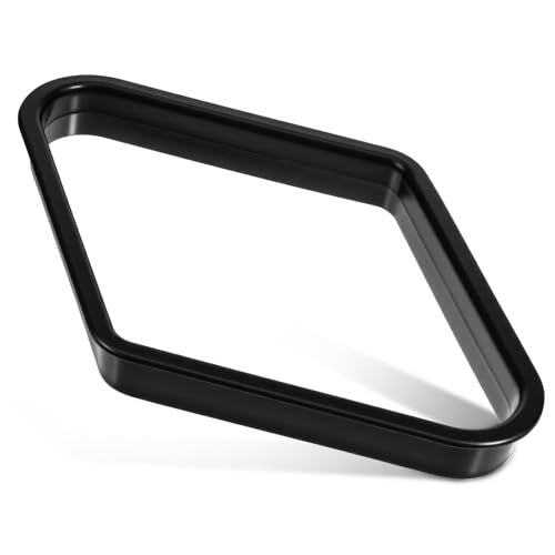 Black Billiards 9 Ball Pool Table Triangle Rack 9-Ball Diamond Pools Ball Racks Plastic Triangle Rack for 2-1/4" Pools Balls Pool Table Accessories