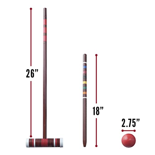 Franklin Sports Intermediate Croquet Set - style: Intermediate