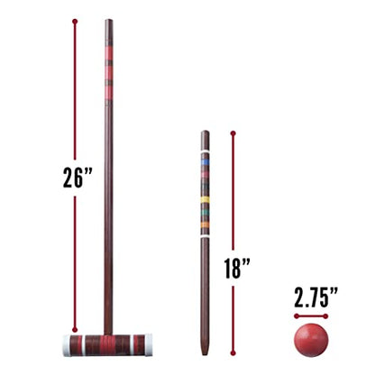 Franklin Sports Intermediate Croquet Set - style: Intermediate