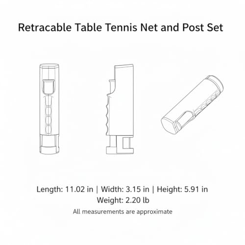 Retractable Table Tennis Net and Post Set with Balls, Portable Polyester Mesh for Standard Tables up to 1.5 Inches Thick