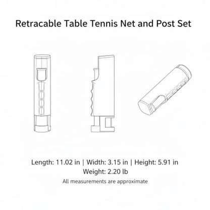 Retractable Table Tennis Net and Post Set with Balls, Portable Polyester Mesh for Standard Tables up to 1.5 Inches Thick