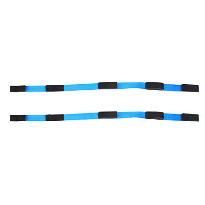 Cooperative Legged Race Band, Team Building Game for Outdoor Birthday Party, Adjustable Elastic Ankle Strap with Zippered Carry Bag for Children and Adults - style: A set of 5 people