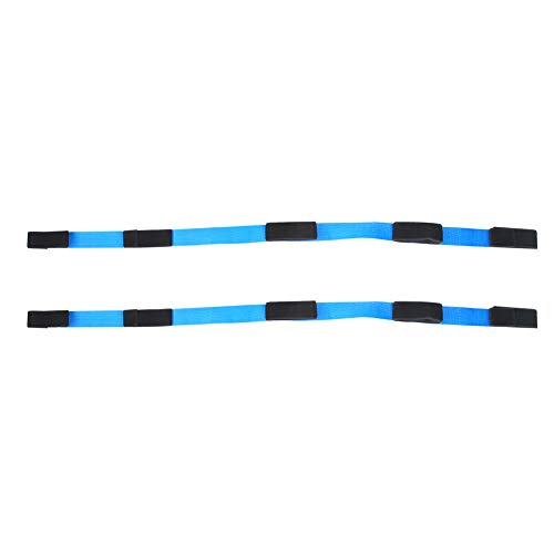 Cooperative Legged Race Band, Team Building Game for Outdoor Birthday Party, Adjustable Elastic Ankle Strap with Zippered Carry Bag for Children and Adults - style: A set of 5 people