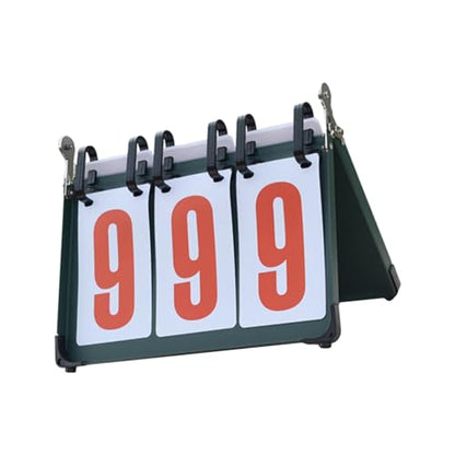 harayaa Sports Scoreboard Tabletop Portable Flip Number Score Board Score Counter Flippers Lightweight Water Resistant Suitable for Soccer Basketball