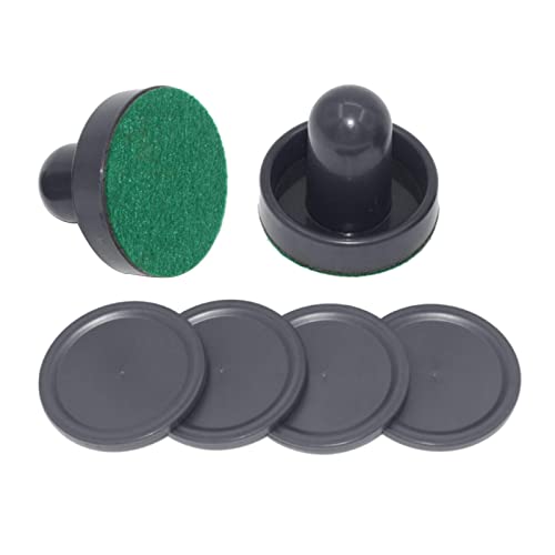 Generic Air Hockey Paddles and Pucks, Small Size for Kids Adult, Great Goal Handles Pushers Replacement Accessories for Game Tables