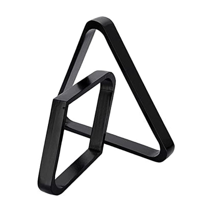 kowaku 2 Pieces Triangle Rack Wooden Billiard Ball Stand Pool Rhombus Positioning Sports Supplies Accessories Suitable for Home Game Room Club - color: Black