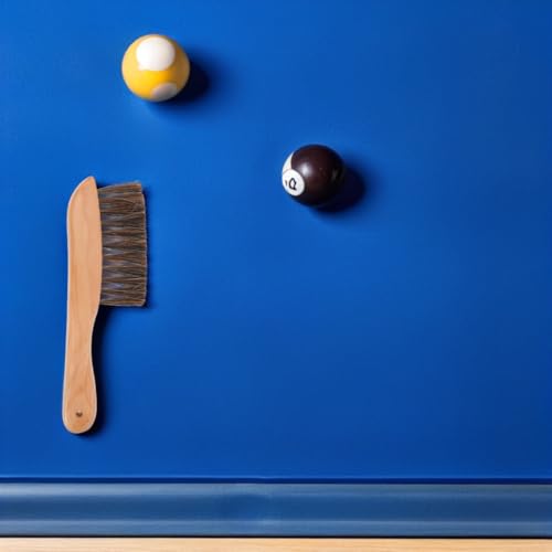 Pool Table Brush Soft Horsehair Billiard Table Cleaning Brush with Handle for Felt Surface Pool for Home Bar Game Rooms Billiards Accessories