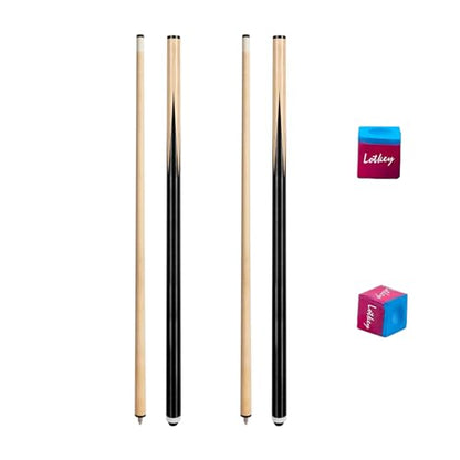 LOTKEY Pool Cue Stick,58"/52"/48"/42" Pool Cue Set of 4/2/1 Billiard Cues Sticks for Professional,Pool Sticks for Adults 14 15 19 20 21oz House Bar with 2 Billiard Chalk - color: 42" set of 2 with 2 Chalks