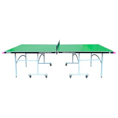Butterfly Easifold Outdoor Ping Pong Table Melamine Top | Rolling Outdoor Table Tennis Table | 3 Year Warranty | 10 Minute Assembly | Great Bounce All Weather Ping Pong Table | Weatherproof Net