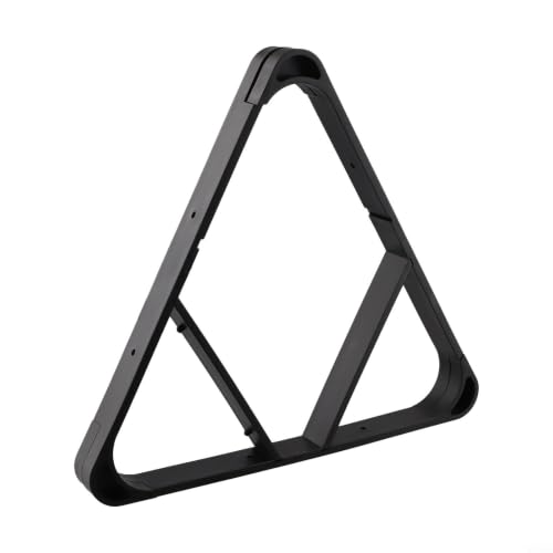 Billiard Ball Rack for 8-Ball Triangle 9-Ball Diamond High-Strength Plastic Pool Table Accessory for Standard 2-1/4 Inch Balls Tool-Free Setup