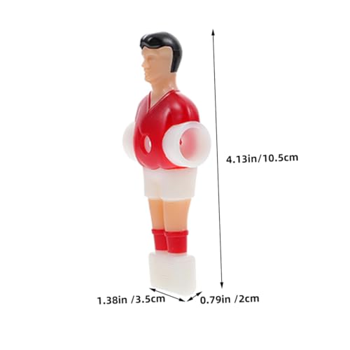 8pcs Foosball Figures Replacement Parts Table Soccer Players Resin Football Men for Standard Rods Red Blue