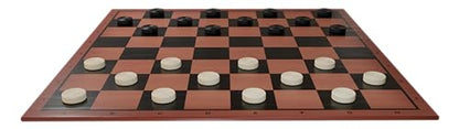 Pressman Premium Classics: Checkers | Full-Size Folding Gameboard with Wooden Playing Pieces | 2 Players, Ages 8+