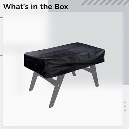 Waterproof Dustproof Foosball Table Cover, 210D Oxford Cloth, Heavy Duty, Outdoor Game Table, Fits Tables 63 X 45.3 X 19.7 in（150 X 110 X 50 Cm）