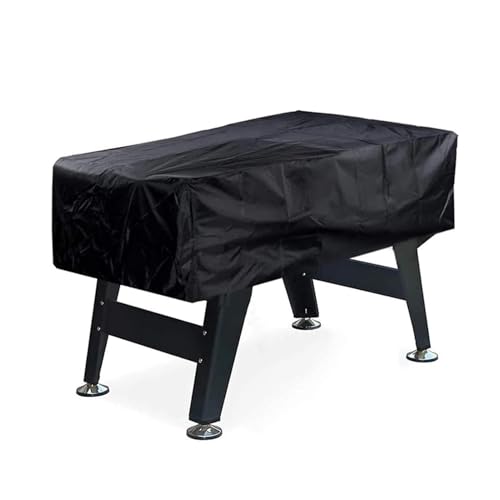Waterproof Foosball Table Cover Folding Soccer Dustproof Moisture Resistant Furniture Protection Case(Black) - color: Black