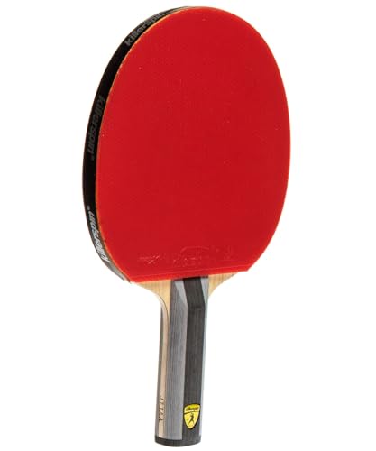Killerspin Diamond TC Ping Pong Paddle, Advanced Table Tennis Paddle, Memory Book Paddle Case, Red/Black - style: Straight