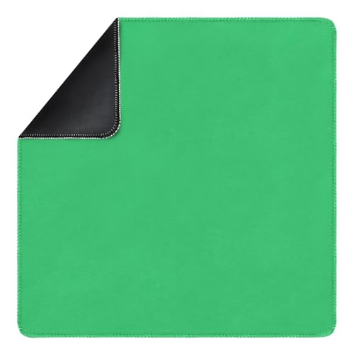 Square Large Tabletop Game Playmat,Used for Playing Poker,Mahjong,Playing Cards,and Role-Playing Games, with Thick Seam Edge,Waterproof,and Anti Slip(60 * 60cm*2mm) Green - color: 60*60*0.2cmGreen, size: 60*60*0.2cm