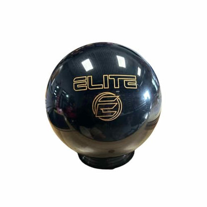 ELITE Star Polyester Bowling Ball - Customizable with Basic Drilling & Engraving Options - Great for Spare Shooting, League, Straight Bowlers - Beginner Entry Level - color: Black/Gold Sparkle, size: 8 lbs