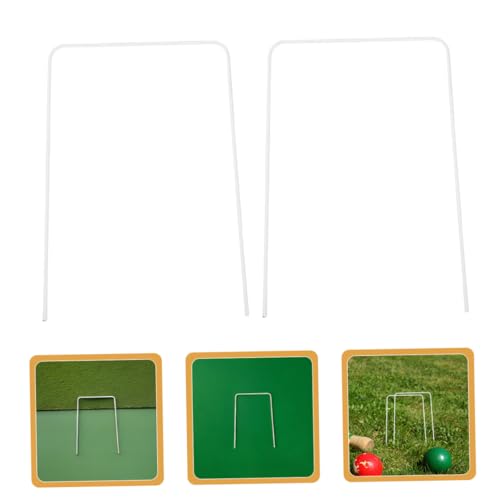 Holibanna 10pcs Croquet Wickets Wire Replacement Hoops for Lawn and Backyard Games Easy Setup for Family Fun and Skill Development