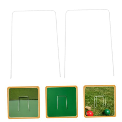 Holibanna 10pcs Croquet Wickets Wire Replacement Hoops for Lawn and Backyard Games Easy Setup for Family Fun and Skill Development
