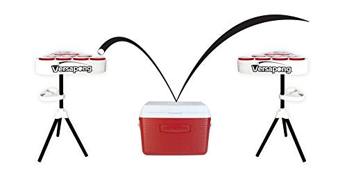 Versapong Portable Beer Pong Table/Tailgate Game with Backpack Carry Case and Balls