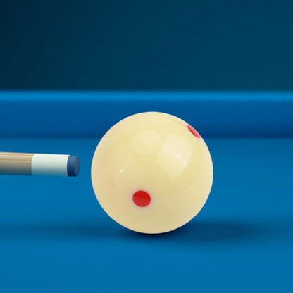 Billiards Training Cue Ball Set of 2, Resin Material, 57.2mm Diameter, Red and White Practice Balls with Dots for American Pool Beginners and Advanced Players