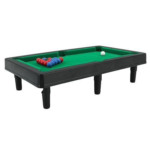 Mini Pool Table, 12 Inch Compact Size with Game Balls Sticks, Tabletop Billiards Game Set for Kids and Family Room