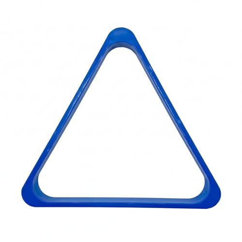 Billiard Triangle Rack with Storage Tray, PVC Frame for Standard Pool Balls, Easy Lift Design, 13 x 13 Inches (1 PC)