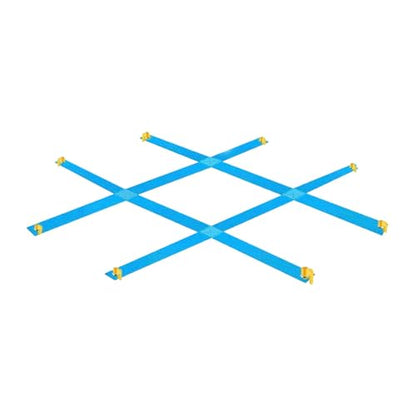 Giant Outdoor Toe-Throwing Game Set, Versatile, with Ground Stakes, Ideal for Garden, Holidays, Barbecues and, Blue A