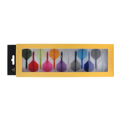 CUESOUL ROST 77 Integrated Dart Shaft and Flight Big Wing/Standard Shape Colour Collection Pack of 12 pcs - color: Standard Shape, size: Medium