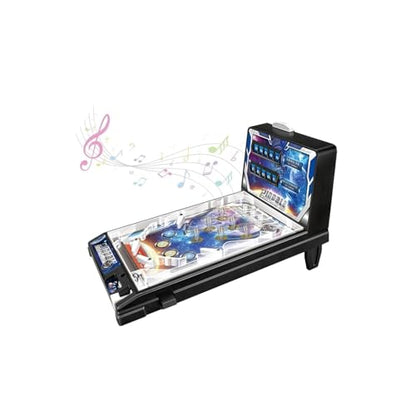 PHATM Pinball Machine for Table Mini Retro Arcade Machine with Lights and Sound Electronic Desktop Arcade for Small Rooms or Flats