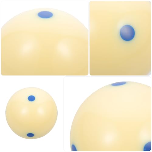 VICASKY Training Cue Ball with Blue Dot Pattern Wear-Resistant Resin Billiard Ball for American Pool for Billiards Training and Aiming Exercises
